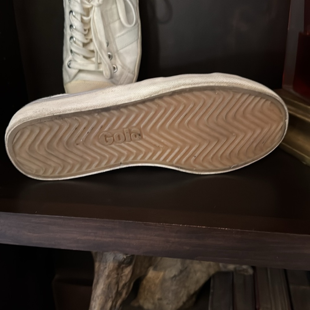Gola White Canvas Sneakers Anthropologie Coaster - image 5